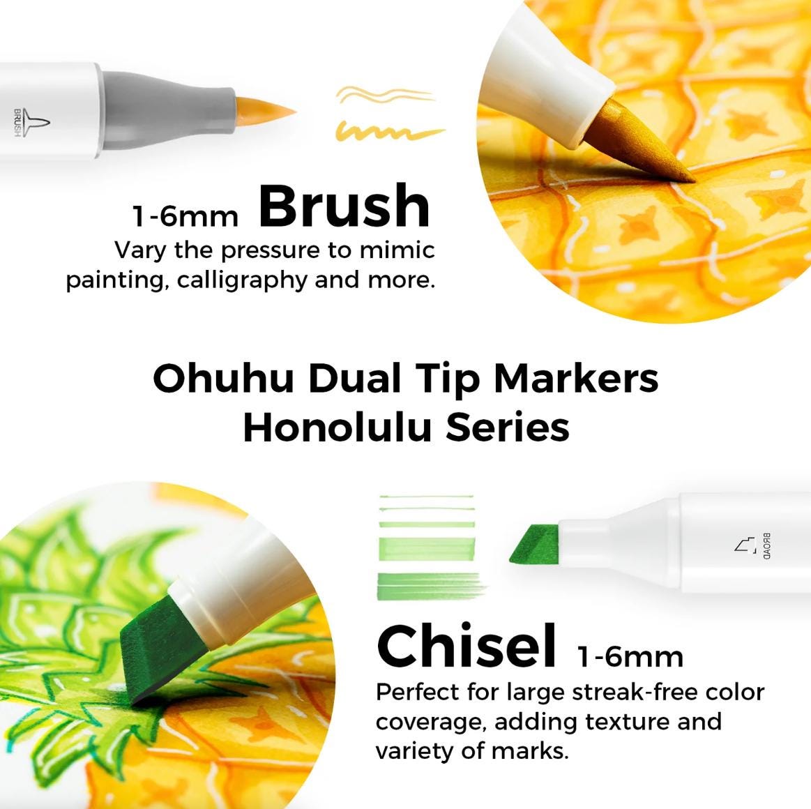 Single Ohuhu Honolulu Reds (R16-R30) Alcohol Marker (2024/Old Codes)