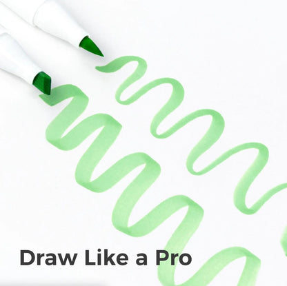 Single Ohuhu Honolulu Greens (G300-G500) Alcohol Marker (2024/Old Codes)